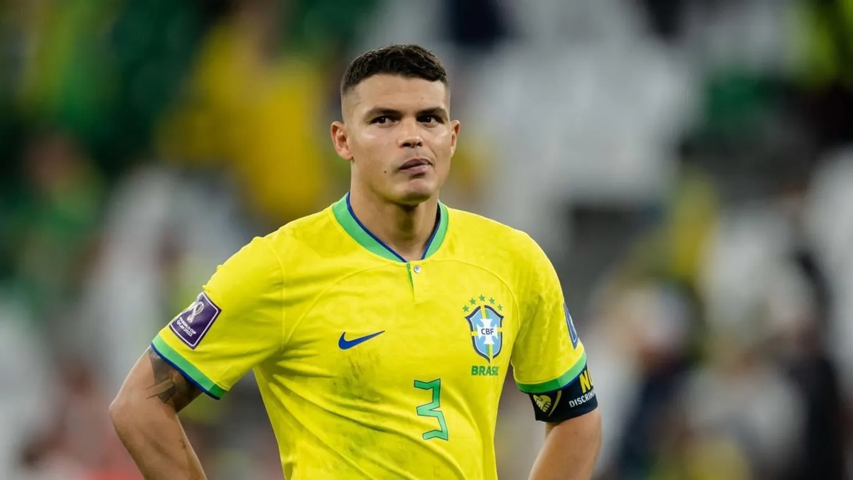 Thiago Silva foi capitão da Seleção Brasileira na última Copa do Mundo no Qatar (Foto: Reprodução/ Marvin Ibo Guengoer/ GES Sportfoto)