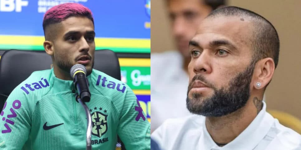 O laterial da Seleção Brasil se desculpou após fala polêmica sobre o ex-craque de futebol (Foto: Montagem AaronTura)
