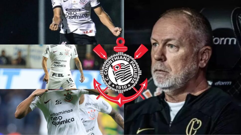 Mano Menezes sofre 3 baixas no elenco do Corinthians (Fotos: Reprodução/ Rodrigo Coca/ Ag. Corinthians/ Montagem)