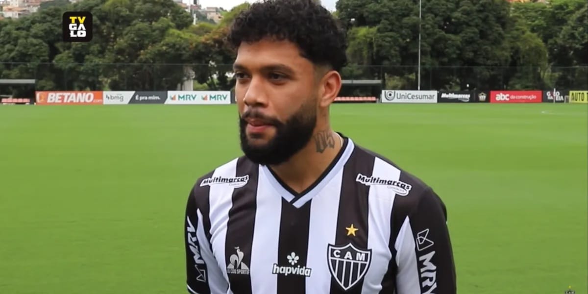 Otávio, jogador do time do Atlético MG (Imagem Reprodução Internet)