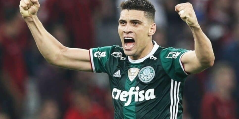 Moisés, na época em que jogava pelo Palmeiras (Imagem Reprodução Internet)