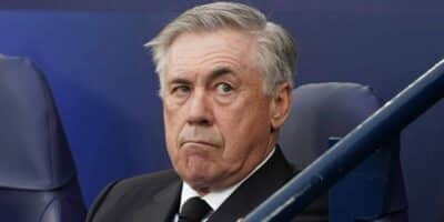 Carlo Ancelotti, técnico do Real Madrid cotado para assumir a seleção brasileira, na mira de time europeu (Imagem Reprodução Internet)