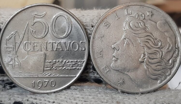 Moeda rara de 50 centavos (Imagem: Reprodução)