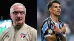 Dorival Júnior leva chapéu de Ferreirinha, do Grêmio, que tem outros planos (Fotos: Reprodução/ SPFC/ Grêmio/ Montagem)