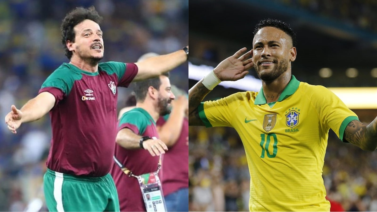 Fernando Diniz conquista Libertadores pelo Fluminense e Neymar se manifesta (Fotos: Reprodução/ Divulgação/ Montagem)