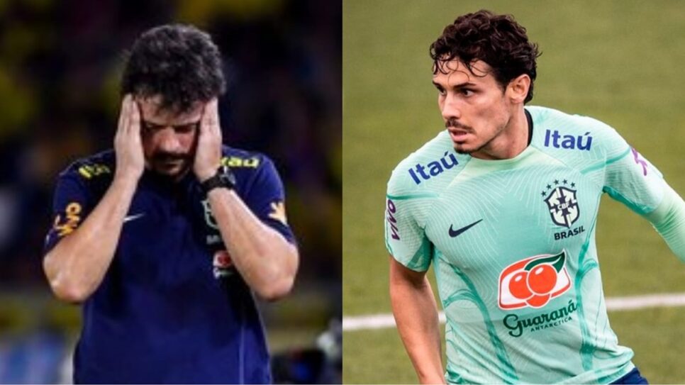 Fernando Diniz nao aciona Raphael Veiga novamente na Seleção e revolta jornalista (Fotos: Reprodução/ Vitor Silva/ CBF/ Montagem)