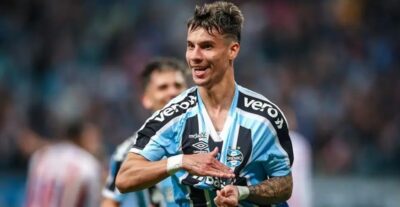 O jogador Ferreirinha  (Foto: Reprodução/ Lucas Uebel/ Grêmio)