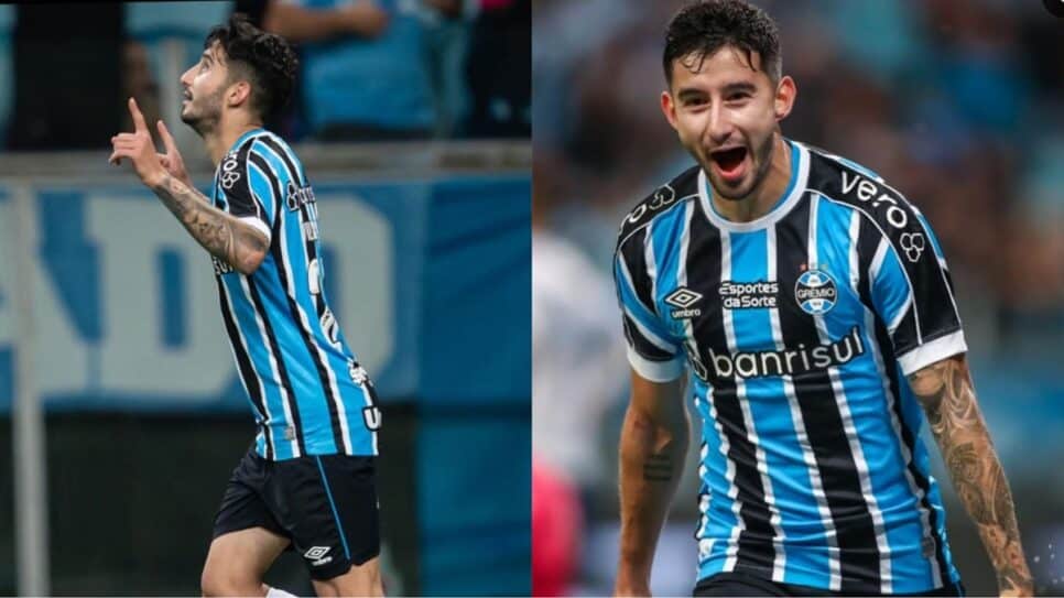 Mathías Villasanti faz jogo duro para renovar com o Grêmio (Fotos: Reprodução/ Instagram/ Montagem)