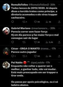 Torcedores do Flamengo detona Gabigol (Foto: Reprodução / Twitter)