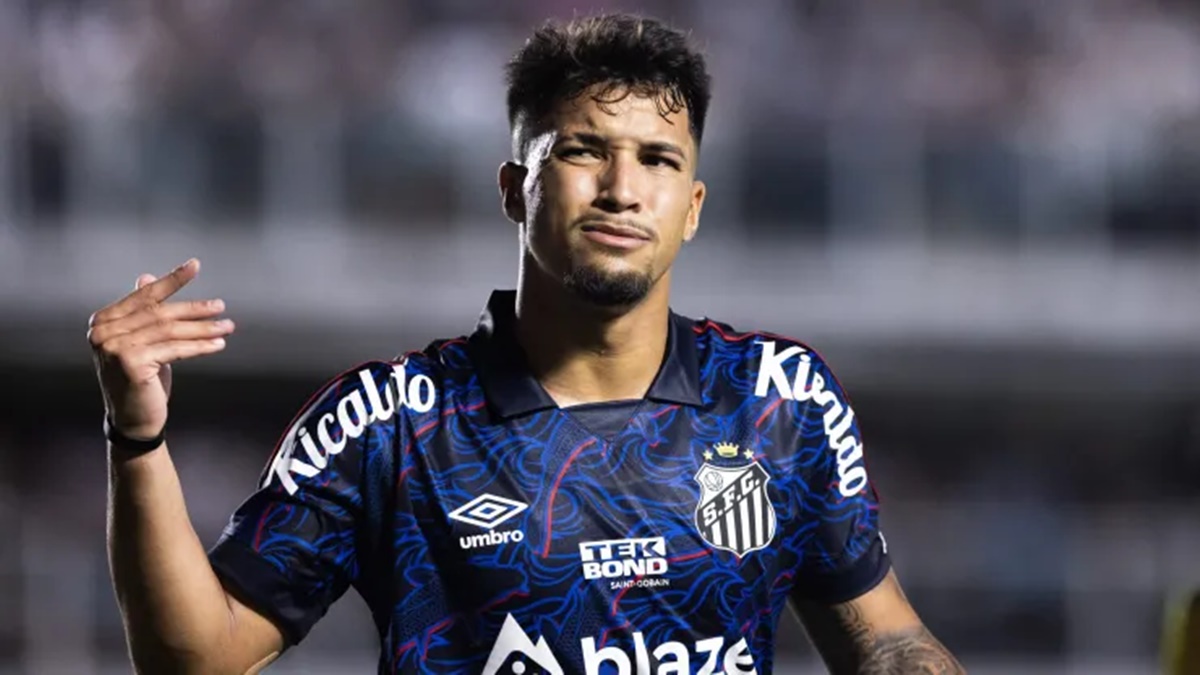 Marcos Leonardo é destaque no Santos e já livrou clube do rebaixamento (Foto: Reprodução/ Santos FC) Cruzeiro