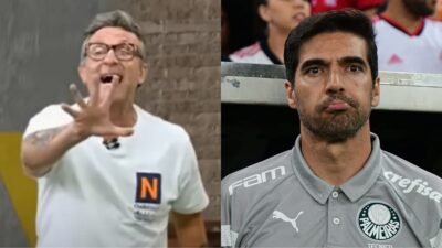 Craque Neto crava saída de Abel Ferreira do Palmeiras (Fotos: Reprodução/ Os Donos da Bola/ YouTube/ SEP/ Montagem)