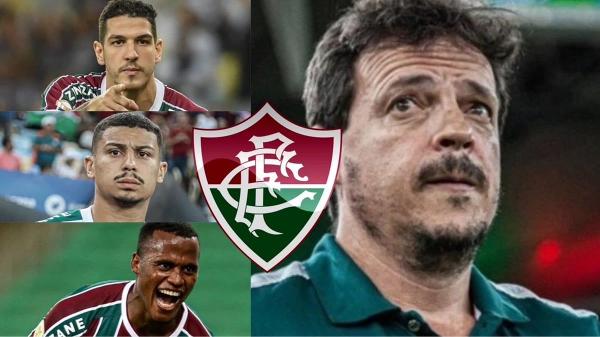 Diniz pode perder até 6 atletas do Fluminense em 2024 (Foto: Reprodução/ Divulgação/ Montagem)