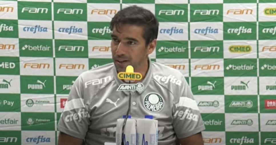 Abel Ferreira, técnico do Palmeiras, se dá por vencido e elogia vitória do Flamengo (Foto: Reprodução/ SEP/ YouTube)