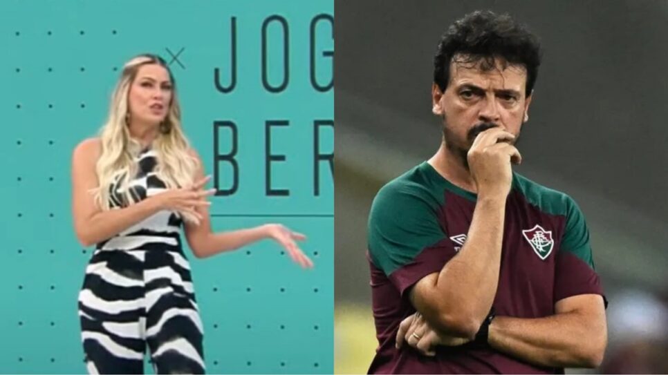 Renata Fan faz análise sincera sobre rumos que Diniz toma no Fluminense atualmente (Fotos: Reprodurção/ Band/ Internet/ YouTube/ Montagem)