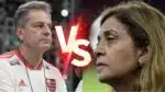 Rodofo Landim vs Leila Pereira; disputa por meia entre Flamengo e Palmeiras é exposta (Fotos: Reprodução/ Gazeta Press/ Thiago Ribeiro/ AIF/ Montagem)