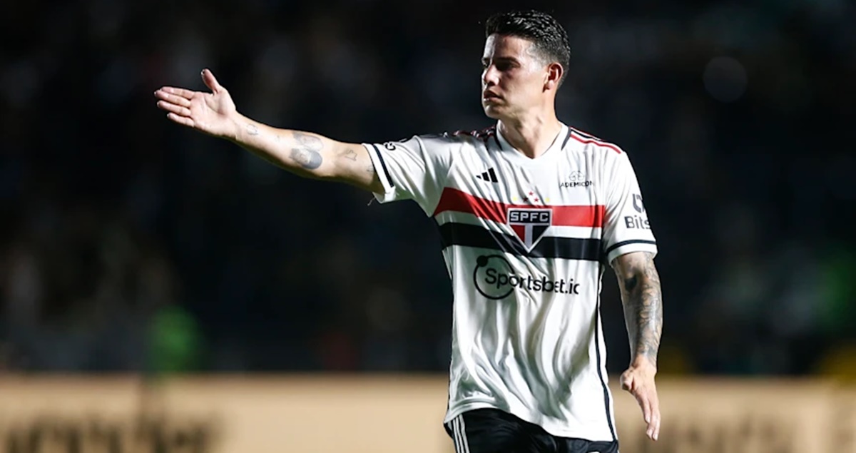 James Rodríguez não tem titularidade no São Paulo mas tem ótimos resultados nas eliminatórias da Copa (Foto: Reprodução/ Wagner Meyer/ SPFC/ GettyImages)