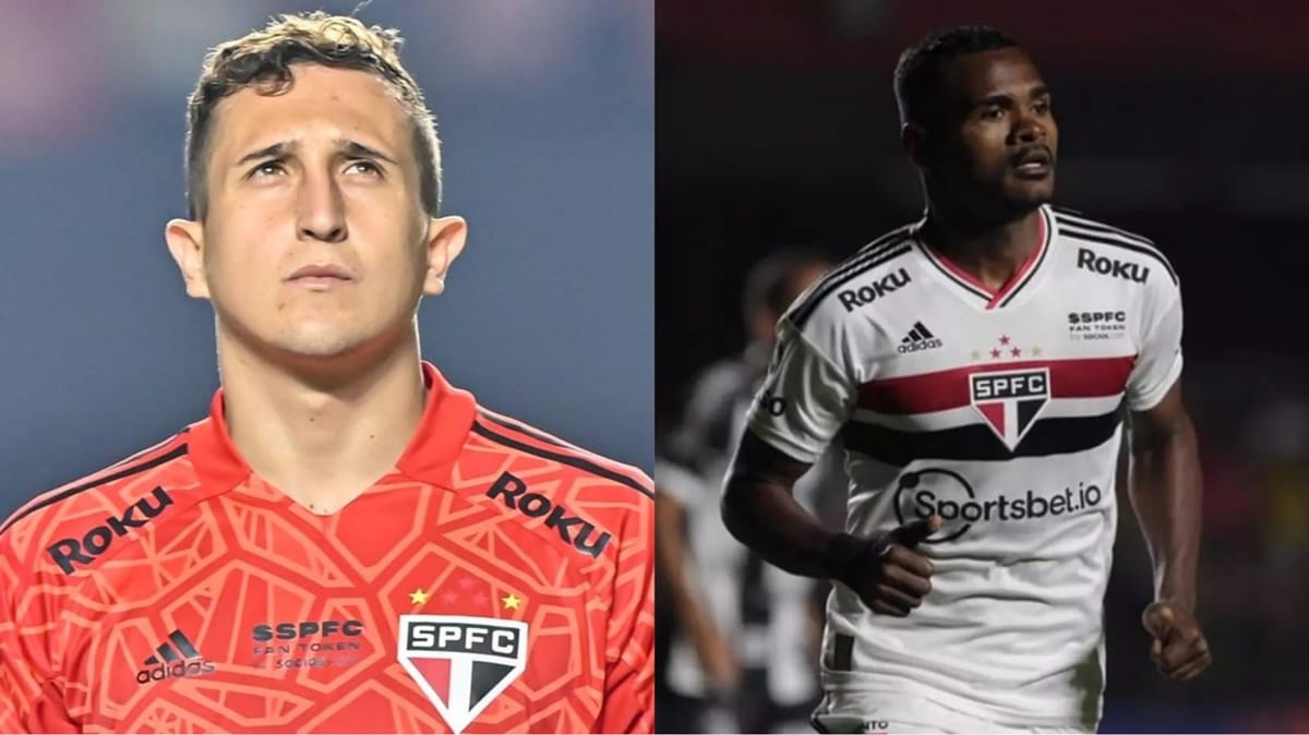 Liziero e Luis Orejuela são opções ao plantel de Dorival Júnior, caso ele aprove (Fotos: Reprodução/ SPFC/ Montagem)