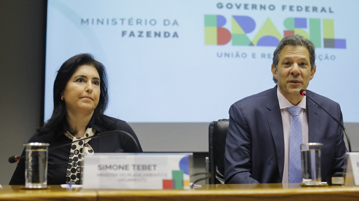 Simone Tebet e Fernando Haddad lutam para reajuste do piso do salário mínimo em 2024 (Foto: Reprodução/ Gov.Br)