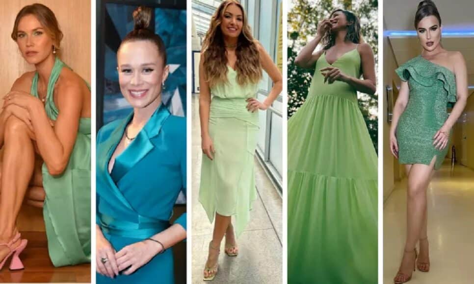 Famosas de verde em Ano Novo passado (Foto: Reprodução/ Instagram)