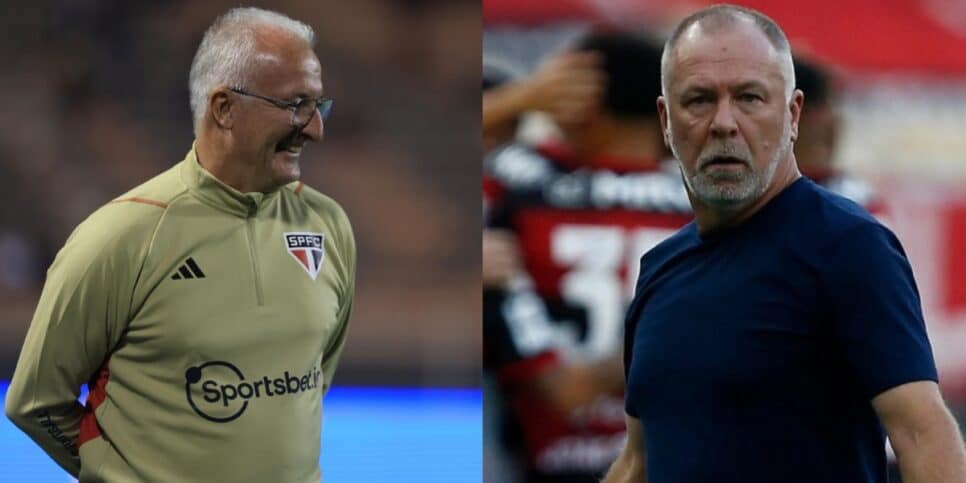 Dorival do São Paulo e Mano Menezes do Corinthians (Imagem Reprodução Internet)
