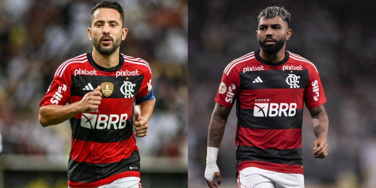 Éverton Ribeiro e Gabigol, jogadores do Flamengo (Imagem Reprodução Internet)