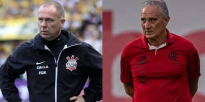 Mano Menezes, técnico do Corinthians e Tite, treinador do Flamengo (Imagem Reprodução Internet)