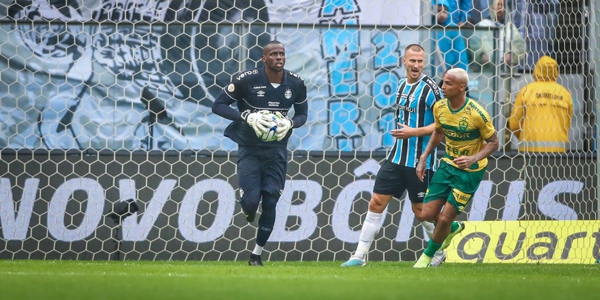 Goleiro Caíque (Foto: Lucas Uebel/Grêmio)