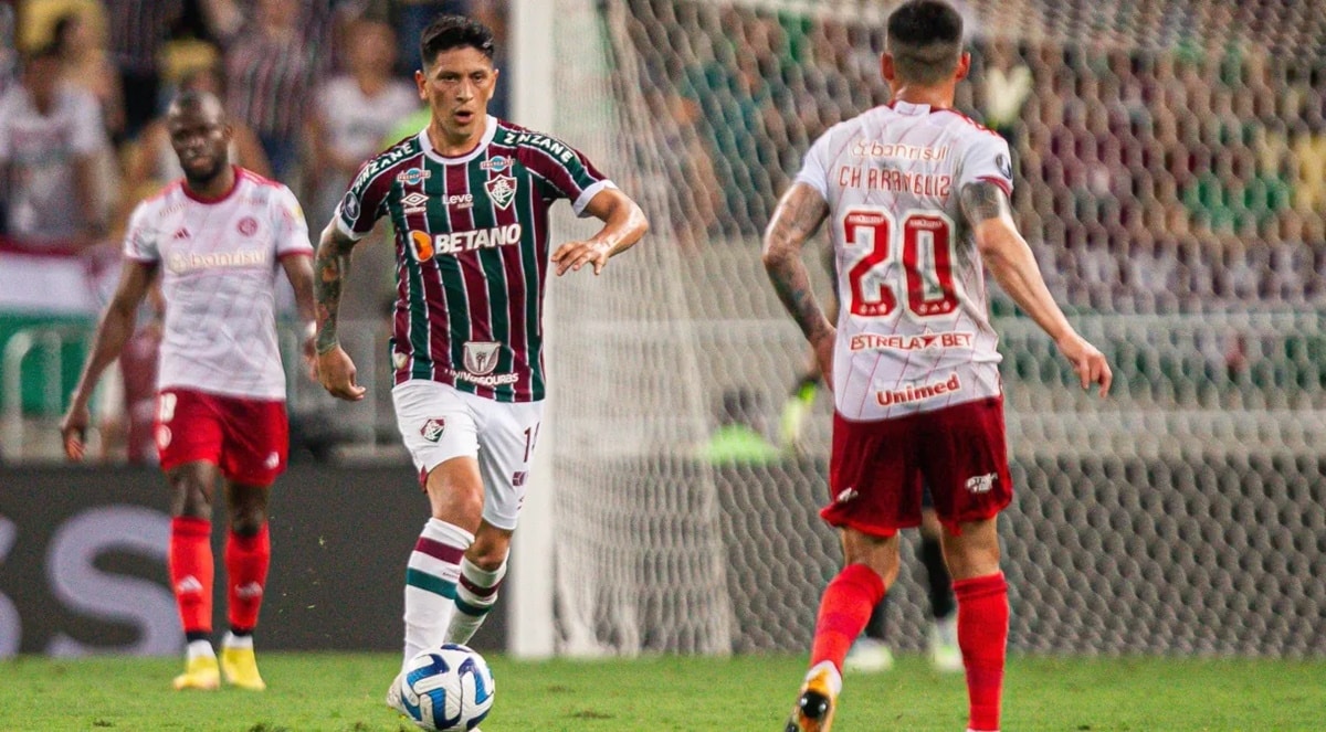 Cano, do Fluminense, em partida da semifinal contra o Internacional, no Maracanã (Foto: Reprodução/ GettyImages)