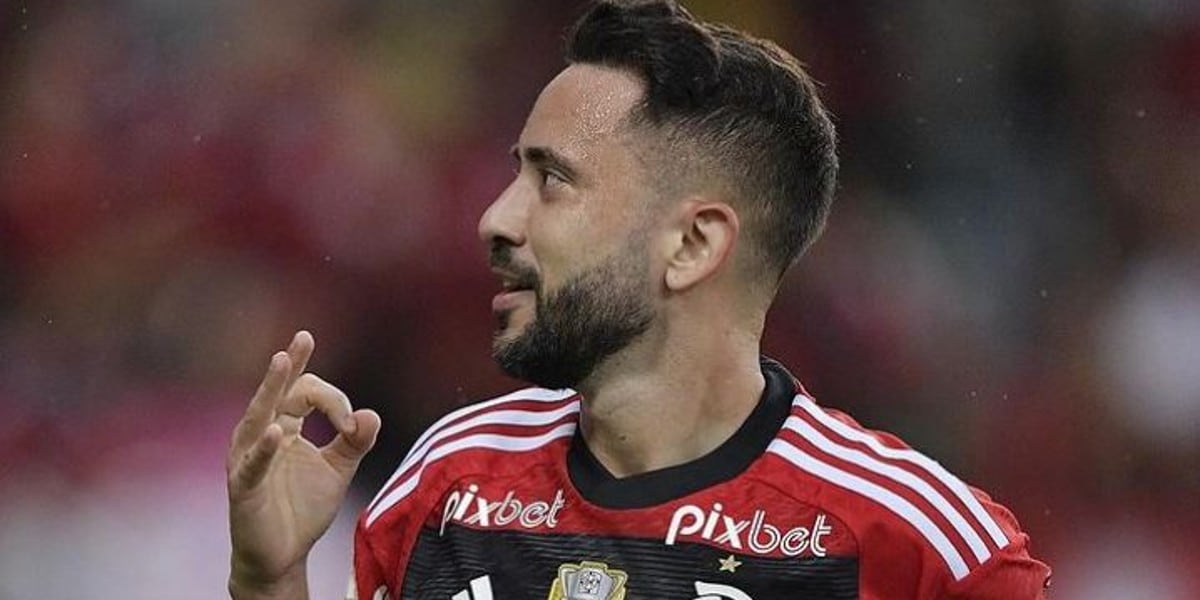 O jogador do Flamengo Everton Ribeiro 