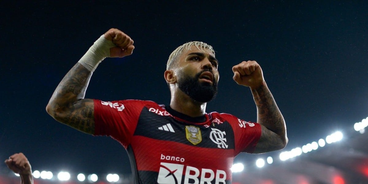 Gabigol em campo atuando pelo Flamengo (Foto: Reprodução/Flamengo)