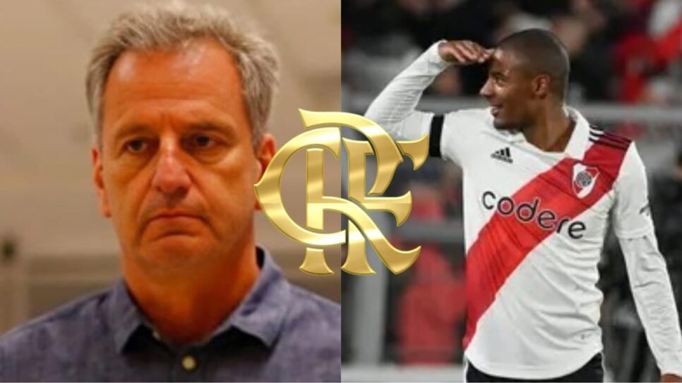 Landim aprova De La Cruz no CRF e garante + 2 reforços (Fotos: Reprodução/ Gilvan de Souza/ CRF/ Montagem)