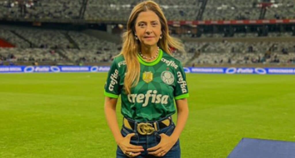 Leila Pereira, presidente do Palmeiras, está com tudo no mercado da bola para 2024 (Foto: Reprodução/ Instagram)