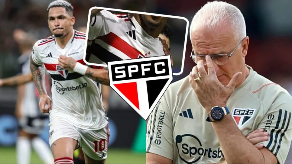 Luciano deve deixar o São Paulo e este outro atacante também; isso preocupa Dorival (Fotos: Reprodução/ SPFC/ Montagem)
