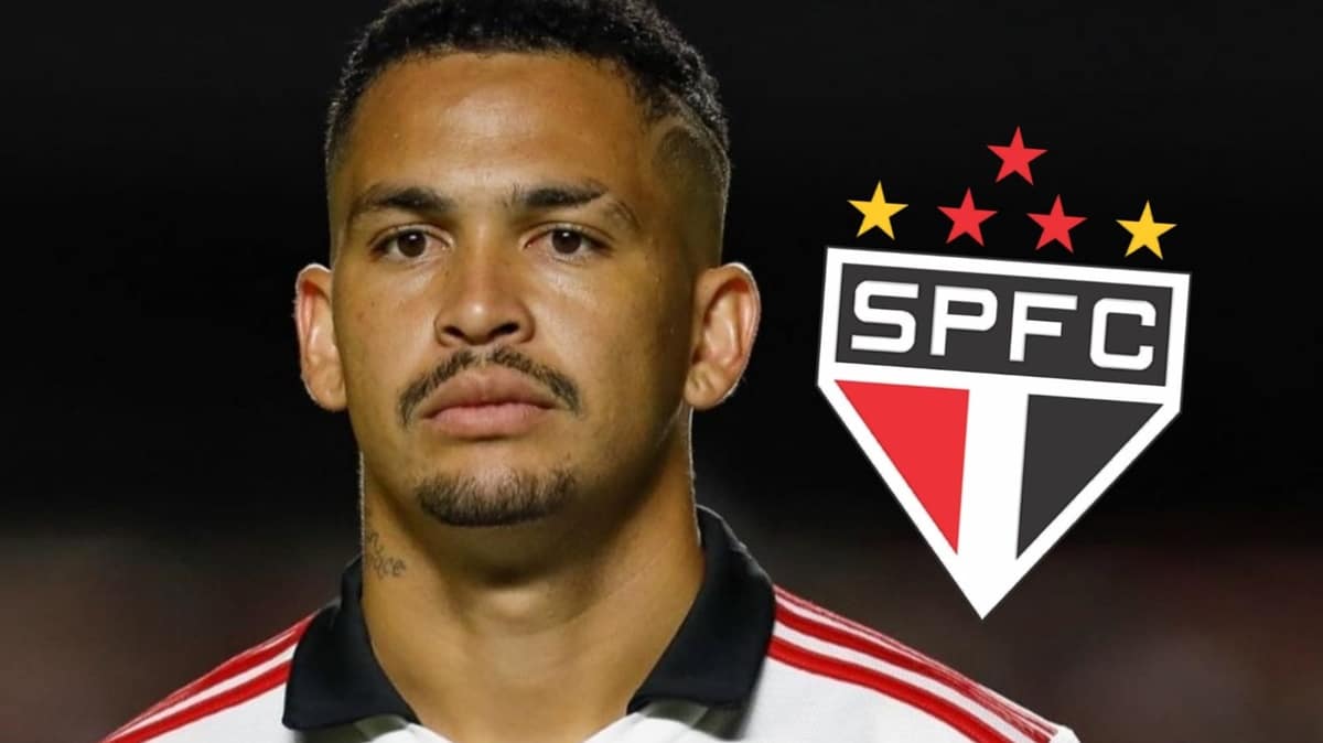 Luciano, atacante do São Paulo, faz anúncio nas redes sociais (Foto: Reprodução/ SPFC/ Montagem)