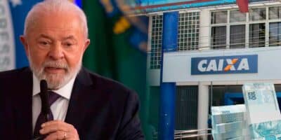 Lula e fachada da Caixa (Foto: Reprodução / Pronatec)