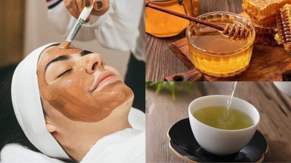 Máscara facial para rejuvenescer com Mel e Chá Verde; saiba como (Fotos: Reprodução/ FreePik/ Montagem)