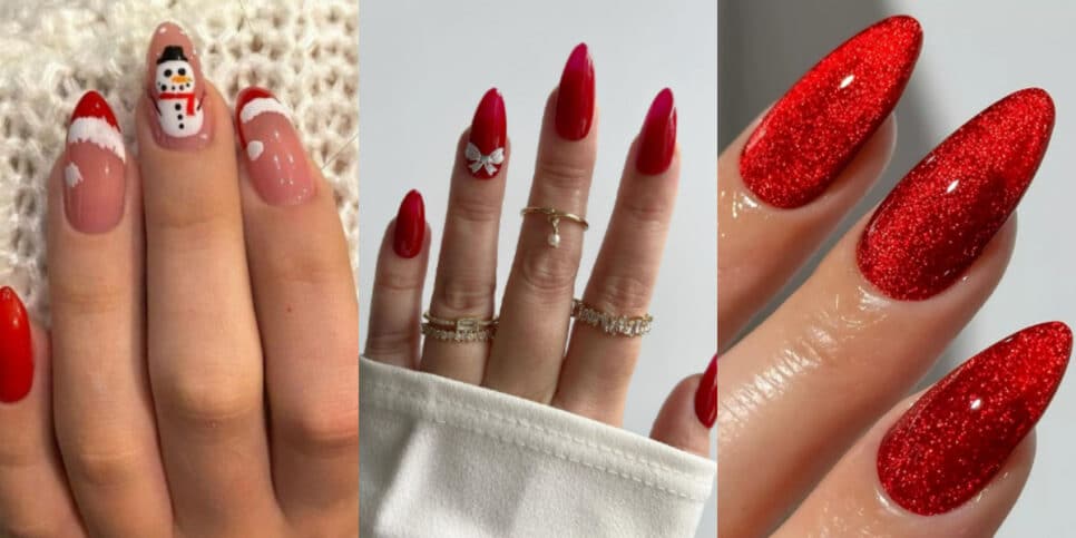 Não sabe o que fazer nas unhas? Veja as tendências de Natal (Foto: Reprodução/Montagem HoraDoBenefício)