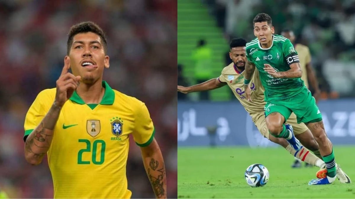 Roberto Firmino, ex-Seleção Brasileira, hoje joga no Al-Ahly e se torna alvo de Leila no Palmeiras (Fotos: Reprodução/ GettyImages/ CBF/ Montagem)