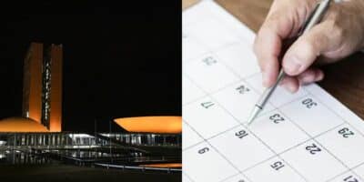 Calendário e senado (Reprodução/Internet)