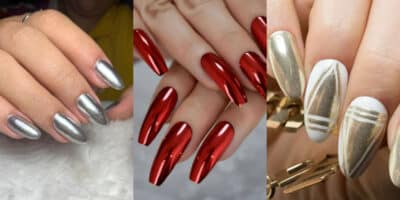 Não fique de fora e deixe suas unhas cromadas no Natal (Foto: Reprodução/Montagem AaronturaTV)