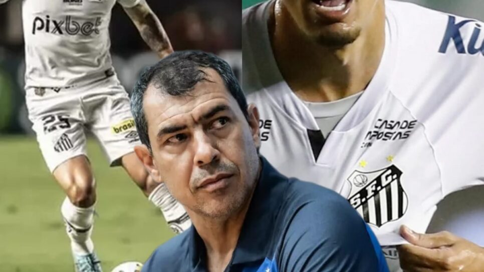 Fábio Carille poderá contar com a volta de 2 craques ao Santos na Série B (Fotos: Reprodução/ SFC/ Montagem)