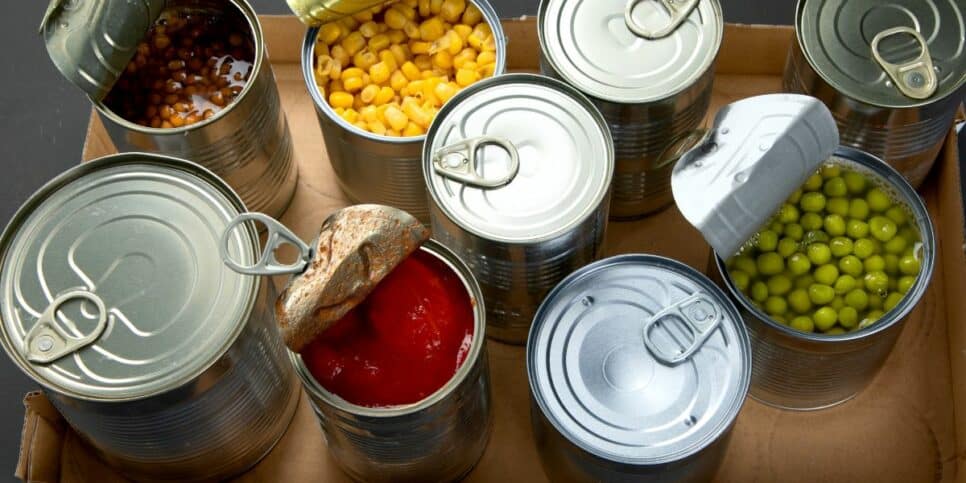 Porque não devemos guardar alimentos enlatados na geladeira (Imagem Reprodução Canva)