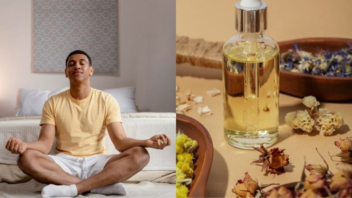 Meditação e uso de florais são ideais no combate a ansiedade (Foto: Reprodução/ FreePik/ Montagem)