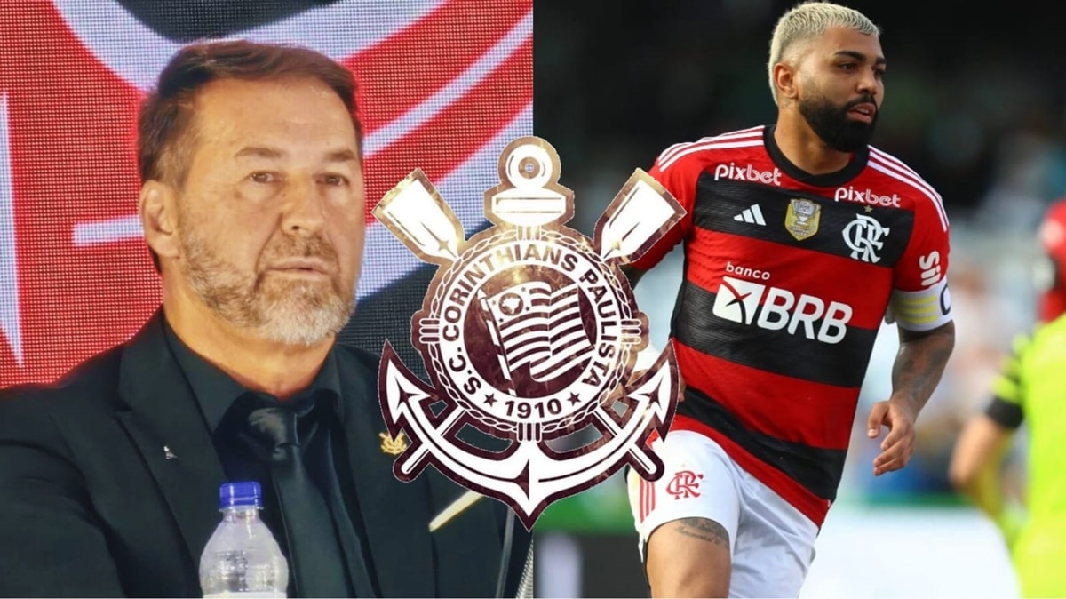 Augusto Melo adia sonho do Corinthians por Gabigol (Fotos: Reprodução/ Divulgação/ Ag. Corinthians/ CRF/ Montagem)