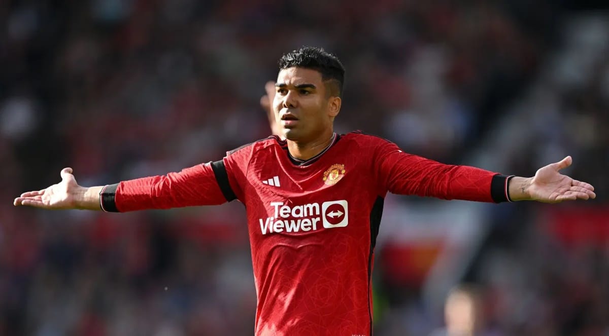 Casemiro atua no Manchester United e se torna alvo do Al-Nassr (Foto: Reprodução/ Michael Regan/ Getty Images)