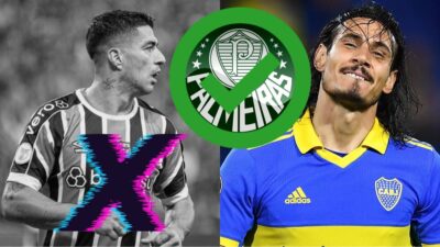 Ex-jogador afirma que Cavani é melhor que Suárez ao Palmeiras (Fotos: Reprodução/ GettyImages/ Montagem)