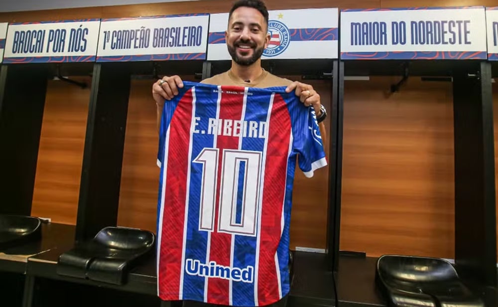 Éverton Ribeiro é anunciado oficialmente no Bahia após sair do Flamengo (Foto: Reprodução/ Divulgação)