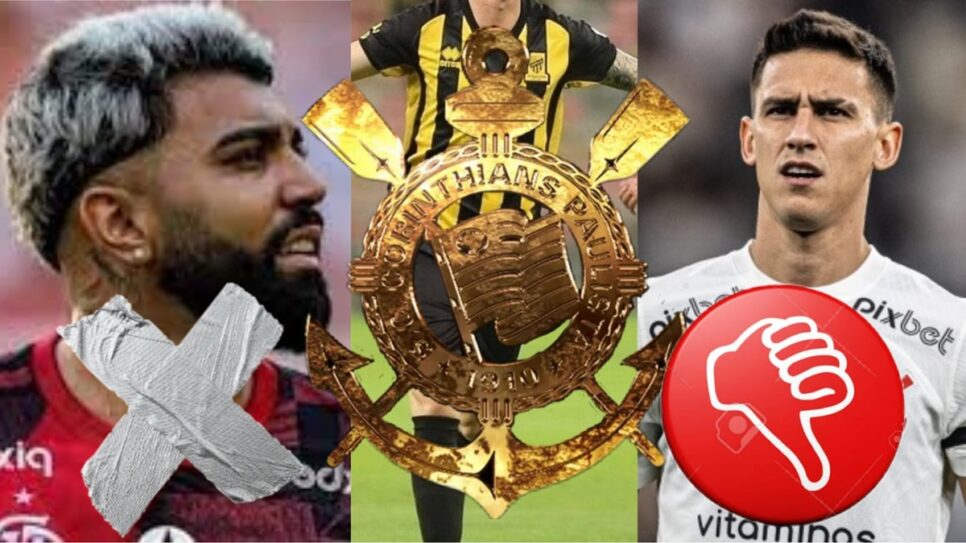 Gabigol de fora e Rojas de lado, Corinthians se arma por reforçoem 2024 (Foto: Reprodução/ CRF/ Ag Corinthians/ Montagem Gustavo)