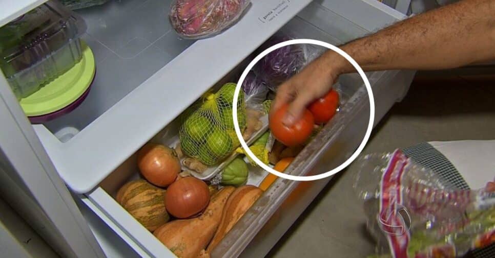 Fruta Tomates na geladeira (Foto: Reprodução/ Internet)