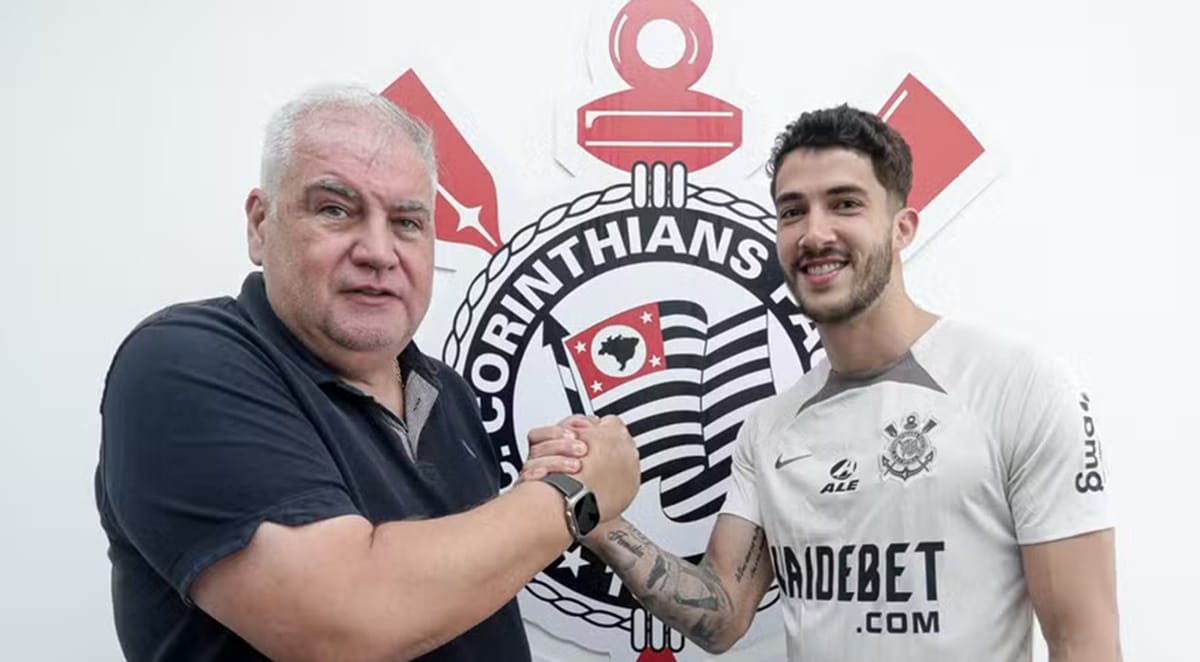 Gustavo Henrique assina com o Corinthians e fecha com Rubão (Foto: Reprodução/ Rodrigo Coca/ Ag. Corinthians)